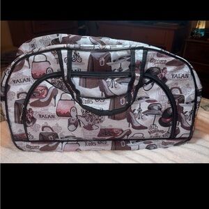 Tapestry weekender bag with cross body strap NWOT